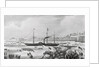 Steamship Sailing from Docks by Anonymous