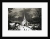American Country Church in Winter by Anonymous