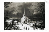 American Country Church in Winter by Anonymous