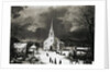 American Country Church in Winter by Anonymous