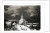 American Country Church in Winter by Anonymous
