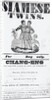 Poster Advertising Siamese Twins by Anonymous