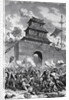 French and English Armies Battling by Anonymous