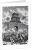 French and English Armies Battling by Anonymous