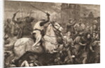 Print of the Papal Crusade Against the Waldenses by Anonymous
