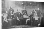 Engraving of Jefferson Davis and His Cabinet by Anonymous