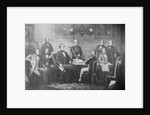 Engraving of Jefferson Davis and His Cabinet by Anonymous