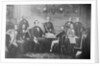 Engraving of Jefferson Davis and His Cabinet by Anonymous