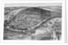 19th Century Print of Bird's-Eye View of Manhattan by Anonymous