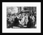Julius Caesar and Wife in Crowd by Anonymous