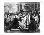 Julius Caesar and Wife in Crowd by Anonymous