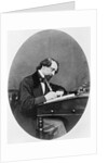 Charles Dickens Sitting at Desk by Anonymous