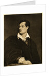 Portrait of English Poet Lord Byron by Anonymous