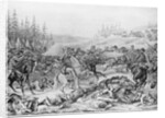 Capture and Death of Sitting Bull Lithograph by Anonymous