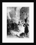 Napoleon Leaving Burning Kremlin by Anonymous