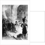 Napoleon Leaving Burning Kremlin by Anonymous