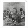 Cover with Beach Goers Aghast Due to Sea Reptile by Anonymous