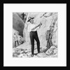 Charles Darwin Posing on South American Excursion by Anonymous