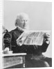 Horace Greeley Reading New York Sun Newspaper by Anonymous