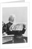 Horace Greeley Reading New York Sun Newspaper by Anonymous