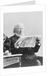 Horace Greeley Reading New York Sun Newspaper by Anonymous