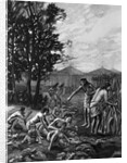 Mound Builders Gathering Their Crops by Anonymous