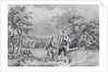 Ben Franklin Flying Kite by Anonymous