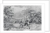 Ben Franklin Flying Kite by Anonymous