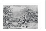Ben Franklin Flying Kite by Anonymous