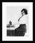 Woman Typing by Anonymous