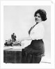 Woman Typing by Anonymous