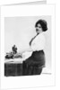 Woman Typing by Anonymous