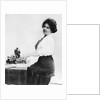 Woman Typing by Anonymous