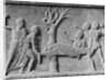 Stone Drawing of Nurses and Sick Patient at Tree by Anonymous