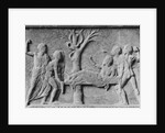 Stone Drawing of Nurses and Sick Patient at Tree by Anonymous
