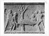 Stone Drawing of Nurses and Sick Patient at Tree by Anonymous