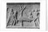 Stone Drawing of Nurses and Sick Patient at Tree by Anonymous