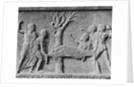 Stone Drawing of Nurses and Sick Patient at Tree by Anonymous