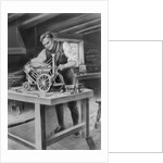George Stephenson Making Model by Anonymous