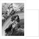 Lithograph Of Frigg And Valykyries by Anonymous
