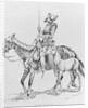 Conquistador Atop Horse by Anonymous