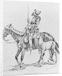 Conquistador Atop Horse by Anonymous