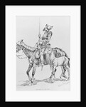 Conquistador Atop Horse by Anonymous