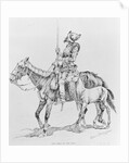 Conquistador Atop Horse by Anonymous