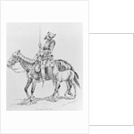 Conquistador Atop Horse by Anonymous