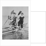 Women with Rowboat by Anonymous