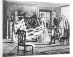 George Washington Viewing Flag by Anonymous