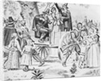 Drawing of Bridget Bishop Being Hanged for Witchcraft by Anonymous