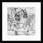 Drawing of Bridget Bishop Being Hanged for Witchcraft by Anonymous
