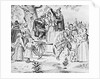 Drawing of Bridget Bishop Being Hanged for Witchcraft by Anonymous
